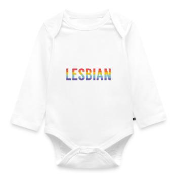 Lesbian Gifts - Baby Bio-Langarm-Body - Weiß - Vorne