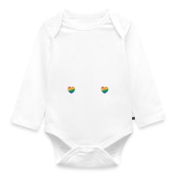 Lesbian Gifts - Baby Bio-Langarm-Body - Weiß - Vorne