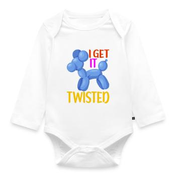 Balloon Animal Balloon Twisting - Organic Longsleeve Baby Bodysuit - white - Front