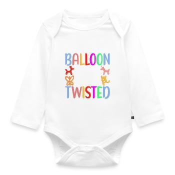 Balloon Animal Balloon Twisting - Organic Longsleeve Baby Bodysuit - white - Front
