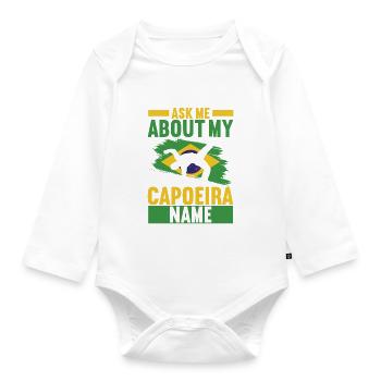 Capoeira Capoeirista - Body Bébé bio manches longues - blanc - Devant