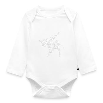 Capoeira Capoeirista - Body Bébé bio manches longues - blanc - Devant