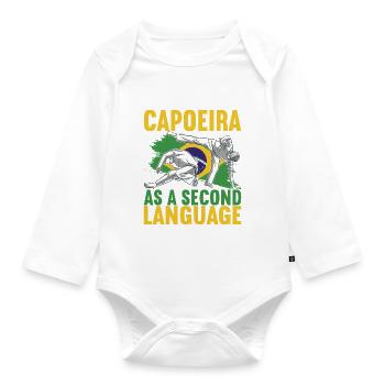 Capoeira Capoeirista - Body Bébé bio manches longues - blanc - Devant