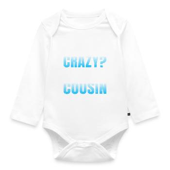 Cousin Gifts - Organic Longsleeve Baby Bodysuit - white - Front