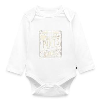 No Pants Club 12 - Organic Longsleeve Baby Bodysuit - white - Front