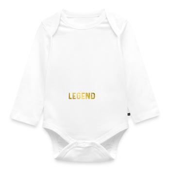 Grillades Barbecue Grillades - Body Bébé bio manches longues - blanc - Devant