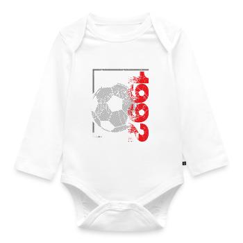 Limited Edition 1992 Limited Edition Fußball - Baby Bio-Langarm-Body - Weiß - Vorne
