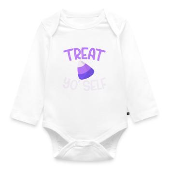Candy Gift - Organic Longsleeve Baby Bodysuit - white - Front