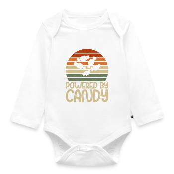 Candy Gift - Organic Longsleeve Baby Bodysuit - white - Front
