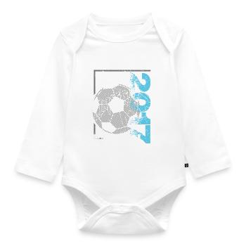 Limited Edition 2017 Limited Edition Fußball - Baby Bio-Langarm-Body - Weiß - Vorne