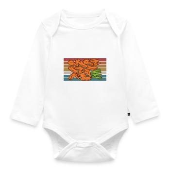 Chicken Wings Gifts - Baby Bio-Langarm-Body - Weiß - Vorne