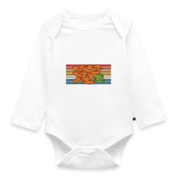 Chicken Wings Gifts - Organic Longsleeve Baby Bodysuit - white - Front