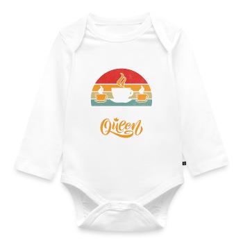 Cadeaux de café - Body Bébé bio manches longues - blanc - Devant