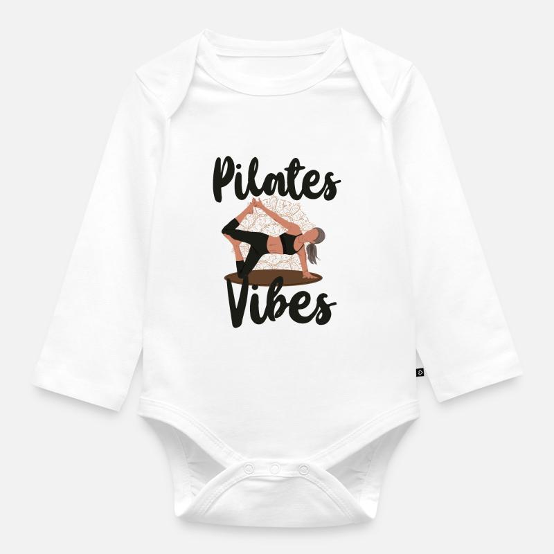 Instructeur de Pilates Professeur de Pilates - Body Bébé bio manches longues - blanc