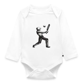 Édition limitée 2024 Édition limitée Cricket - Body Bébé bio manches longues - blanc - Devant