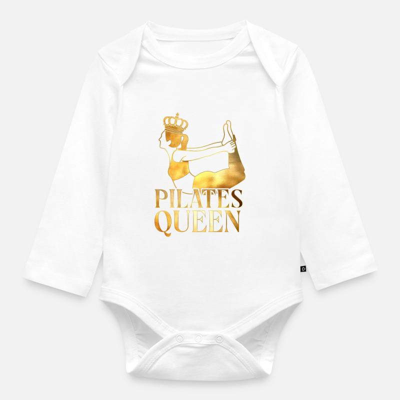 Instructeur de Pilates Professeur de Pilates - Body Bébé bio manches longues - blanc