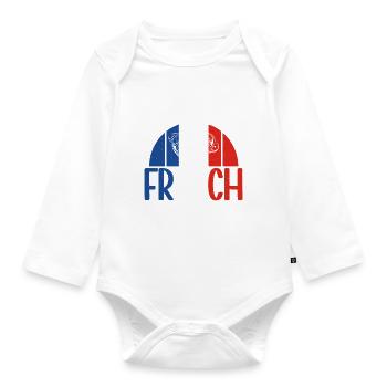 Cadeaux de cuisine française - Body Bébé bio manches longues - blanc - Devant