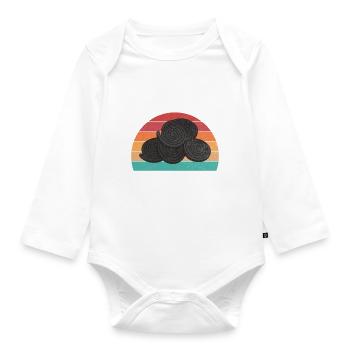 Cadeaux de réglisse - Body Bébé bio manches longues - blanc - Devant