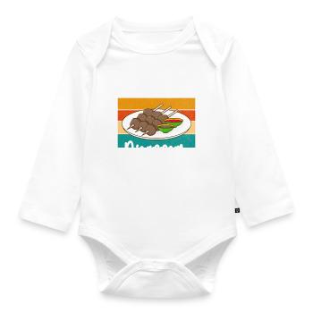 Cadeaux pour les amateurs de boulettes de viande - Body Bébé bio manches longues - blanc - Devant