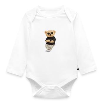 Limited Edition 1990's Bear Bears Birthday 1990 - Organic Longsleeve Baby Bodysuit - white - Front