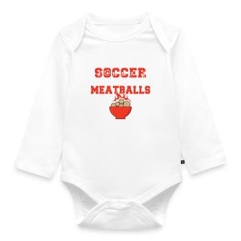 Cadeaux pour les amateurs de boulettes de viande - Body Bébé bio manches longues - blanc - Devant
