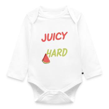 Melon Gift - Baby Bio-Langarm-Body - Weiß - Vorne