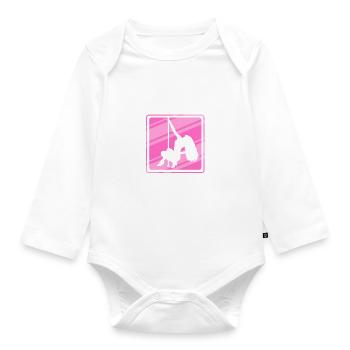 Pole Dance Dancer, Pole Dancing, Pole Dancing - Organic Longsleeve Baby Bodysuit - white - Front