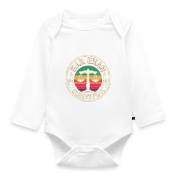 Bar Exam Survivor 14 - Organic Longsleeve Baby Bodysuit - white - Front