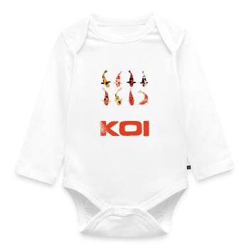 Juste un autre koi je promets Koi Kois Koi Fish - Body Bébé bio manches longues - blanc - Devant