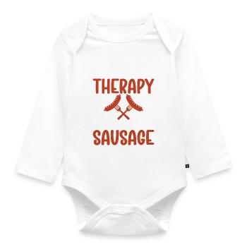 Sausage Lover - Baby Bio-Langarm-Body - Weiß - Vorne
