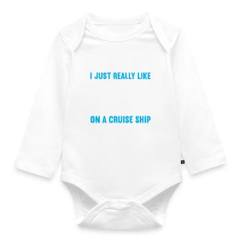 Croisière Vacances Bateau de croisière - Body Bébé bio manches longues - blanc - Devant