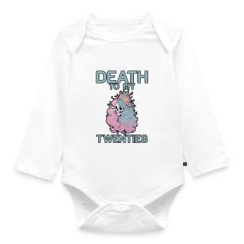 Death To My Twenties 2 - Organic Longsleeve Baby Bodysuit - white - Front