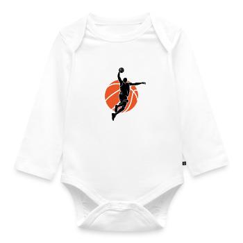 Basketball Players Basketball Players Basketball - Organic Longsleeve Baby Bodysuit - white - Front