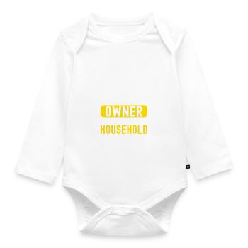 Pendaison de crémaillère des propriétaires - Body Bébé bio manches longues - blanc - Devant