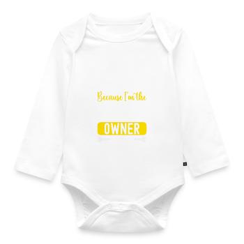 Pendaison de crémaillère des propriétaires - Body Bébé bio manches longues - blanc - Devant