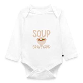 Cadeaux pour les amateurs de soupe - Body Bébé bio manches longues - blanc - Devant