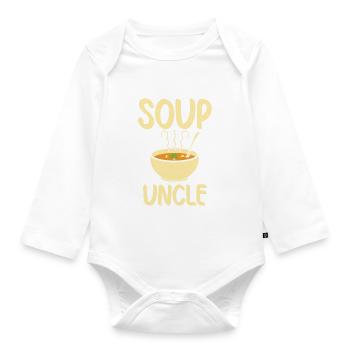 Soup Lovers Gifts - Baby Bio-Langarm-Body - Weiß - Vorne