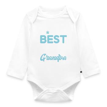 Afghan Hound Gifts - Baby Bio-Langarm-Body - Weiß - Vorne