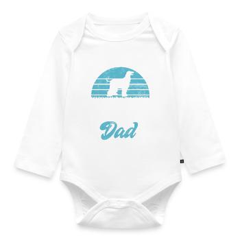 Cadeaux pour les chiens afghans - Body Bébé bio manches longues - blanc - Devant