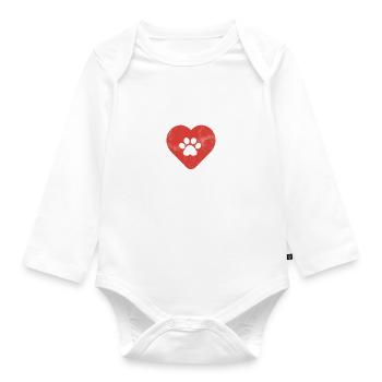 Afghan Hound Gifts - Baby Bio-Langarm-Body - Weiß - Vorne