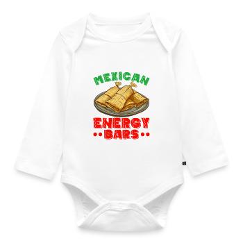 Tamale Mexikanisches Essen Tamale Liebhaber - Baby Bio-Langarm-Body - Weiß - Vorne