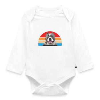 American Bully Gifts - Organic Longsleeve Baby Bodysuit - white - Front