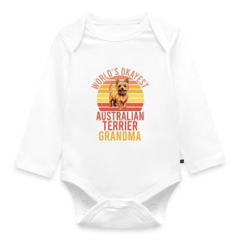 Australian Terrier Gifts - Organic Longsleeve Baby Bodysuit - white - Front