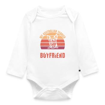 Cadeaux pour terrier australien - Body Bébé bio manches longues - blanc - Devant