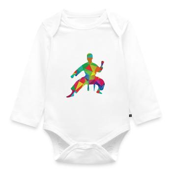 Karate, Judo, Taekwondo - Organic Longsleeve Baby Bodysuit - white - Front