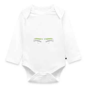 Vibraphon Vibraphonist - Baby Bio-Langarm-Body - Weiß - Vorne