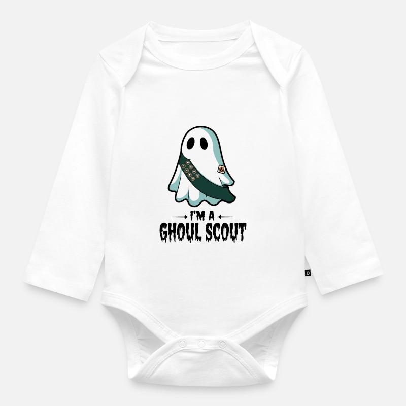Je suis un éclaireur de goules - Body Bébé bio manches longues - blanc