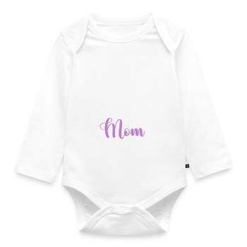 Border Collie Gifts - Baby Bio-Langarm-Body - Weiß - Vorne