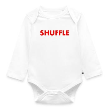shuffle - Baby Bio-Langarm-Body - Weiß - Vorne