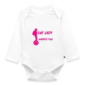 EUC Monowheel - Baby Bio-Langarm-Body - Weiß - Vorne
